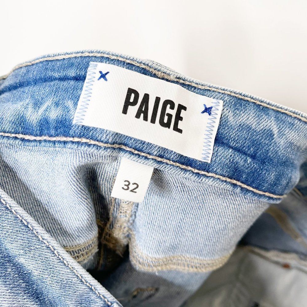 PAIGE Hoxton High Rise Slim Leg Button Fly Jeans  - Picture 8 of 9